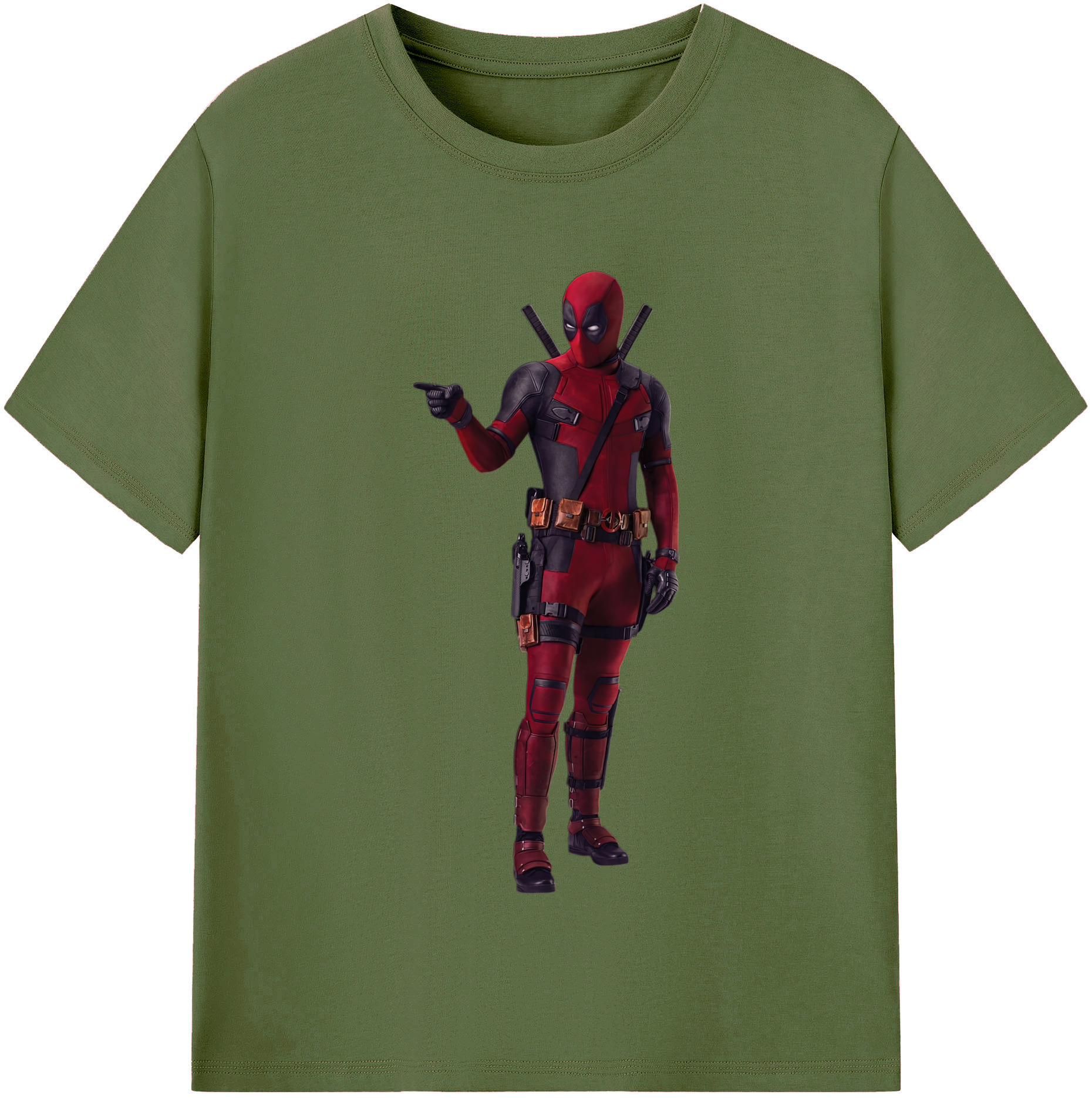 （画像用） Deadpool デッドプール 綿100％半袖Tシャツ（フロントプリント）
